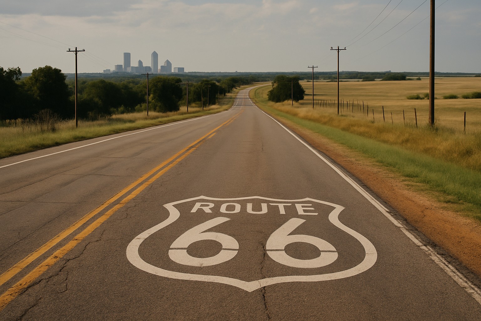 Tulsa to Texola, Oklahoma